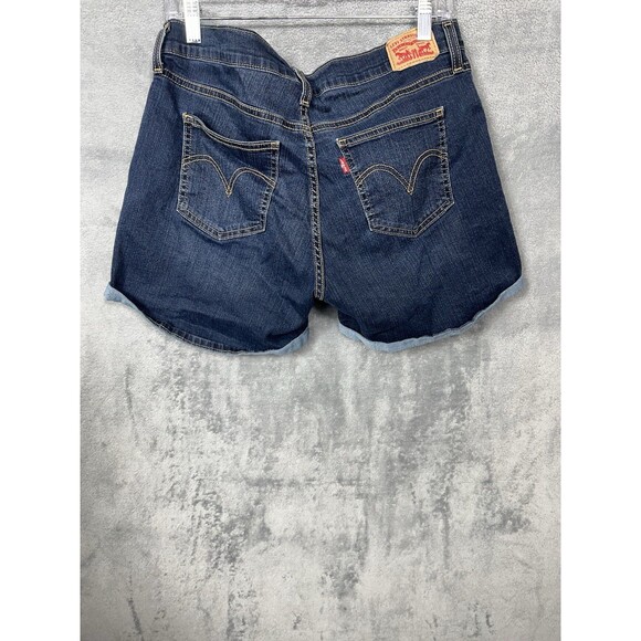 Levi’s Women’s Denim Shorts Blue Rolled Cuff Size 32 M - Picture 6 of 13